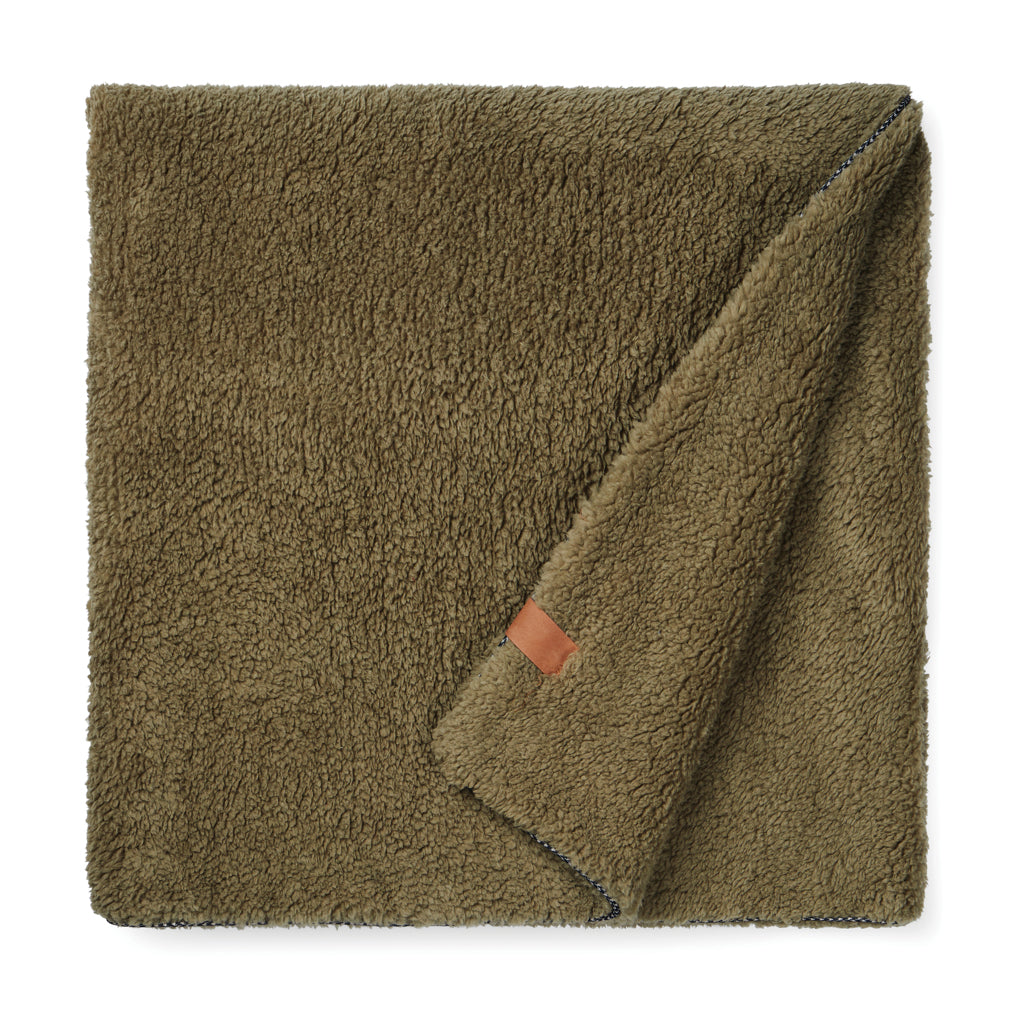 Dubbellaagse deken van gerecycled polyester, 170x130 cm, groen