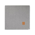 Tweekleurige deken van gerecycled polyester, 170x130 cm, grijs
