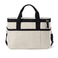Koelmand van gerecycled canvas, met schouderriem, gebroken wit