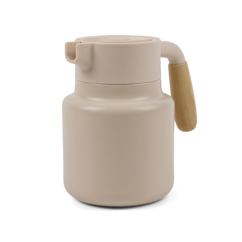 Isoleerkan 1200 ml, gerecycled RVS, beige