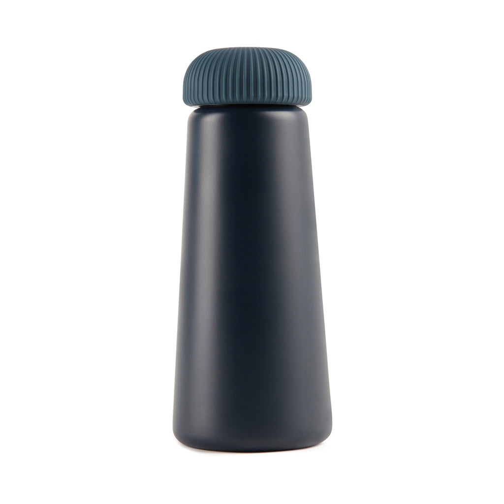 Vacuümfles 450 ml, gerecycled RVS, blauw