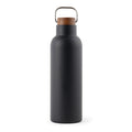 Vacuümfles 800 ml met acaciahouten deksel, zwart
