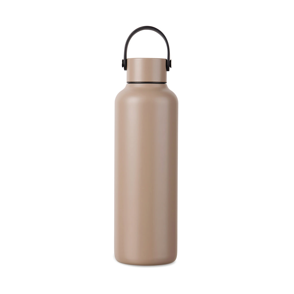 Drinkfles 600 ml, gerecycled RVS, greige