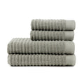 Handdoekenset van 4 stuks, 500 grams katoen, groen