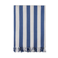 Hamam gezinshanddoek met franjes, 180x180 cm, blauw
