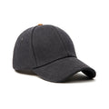 6-panel cap, gerecycled canvas, zwart