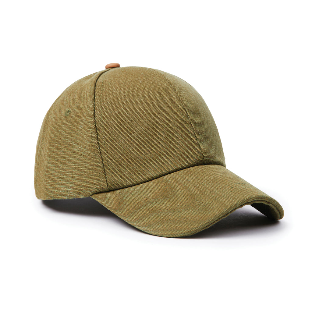 6-panel cap, gerecycled canvas, groen