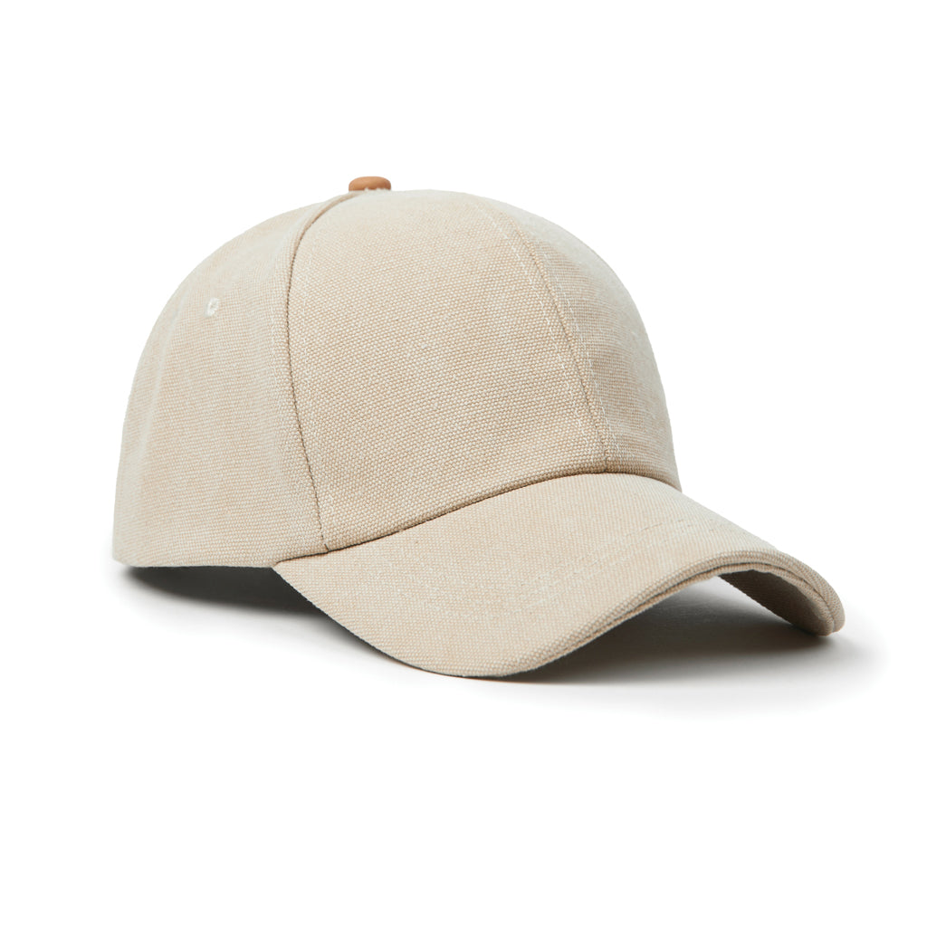 6-panel cap, gerecycled canvas, beige