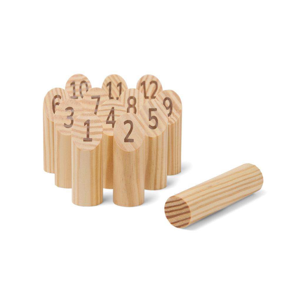Mini nummerwerpspel, FSC-hout, bruin