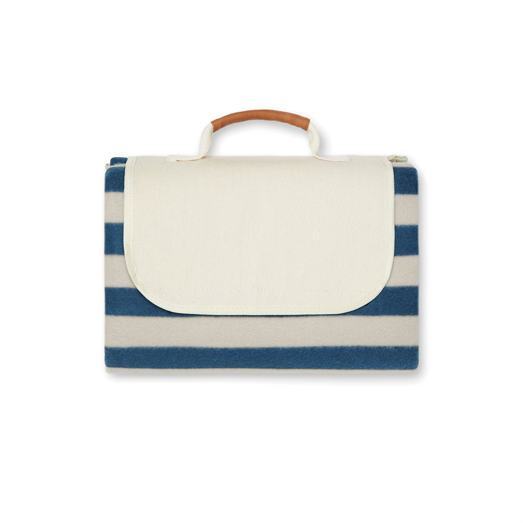 Picknickkleed, fleece, waterafstotend, donkerblauw