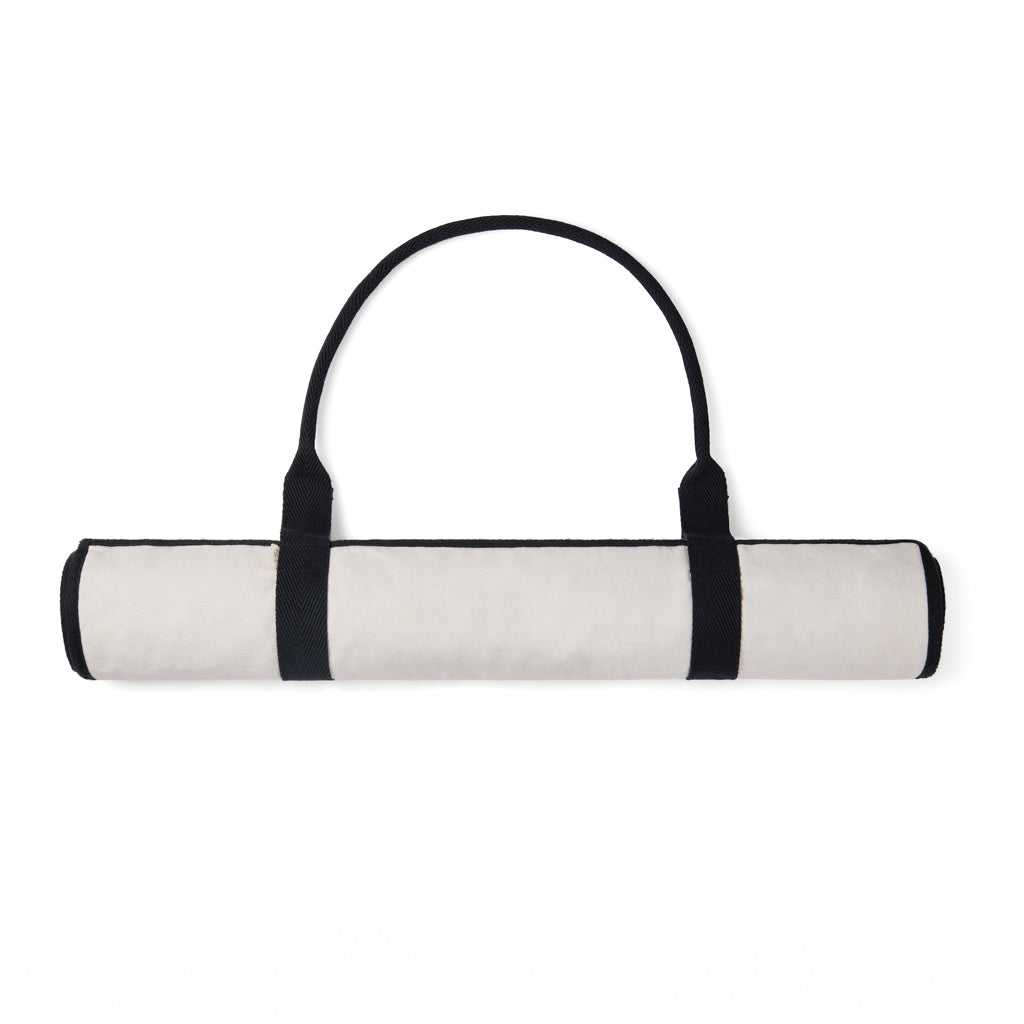 Strandmat met opbergzak, gerecycled canvas, gebroken wit
