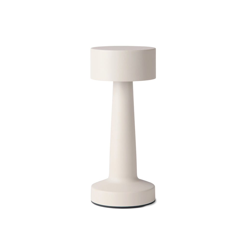 Oplaadbare tafellamp, 3 lichtstanden, gerecycled, beige
