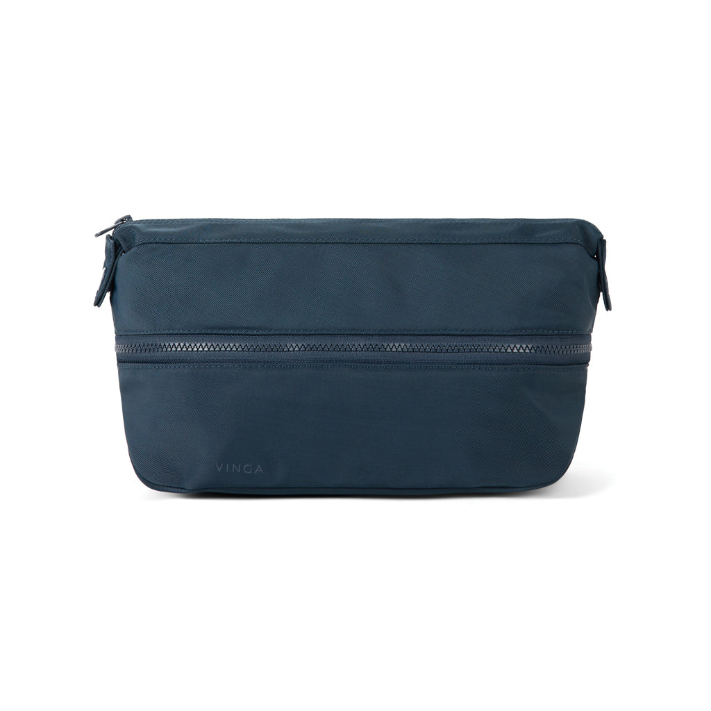 Uitbreidbare toilettas, 5,5 tot 7 liter, donkerblauw