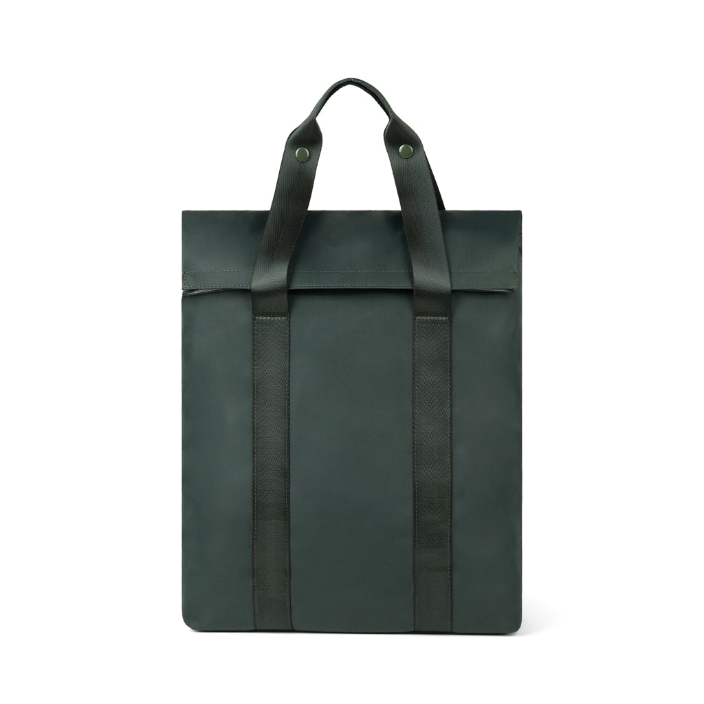 Rugzak met opvouwbare flap, gerecycled polyester, groen