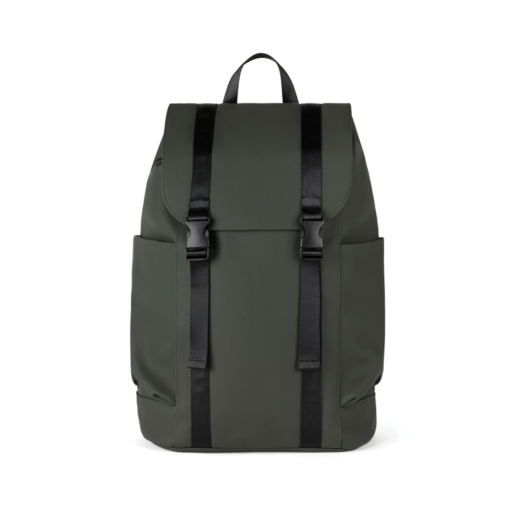 Rugzak 15 liter met trolleyband, gerecycled, groen