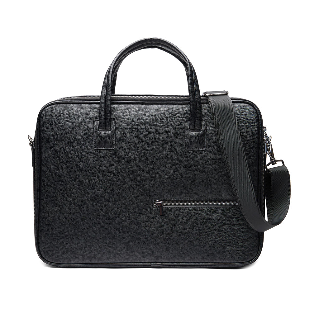 Laptoptas 15 inch met brede opening, zwart