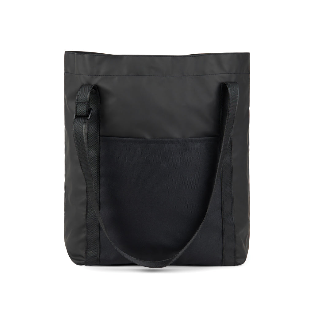 Opvouwbare draagtas, gerecycled polyester, zwart