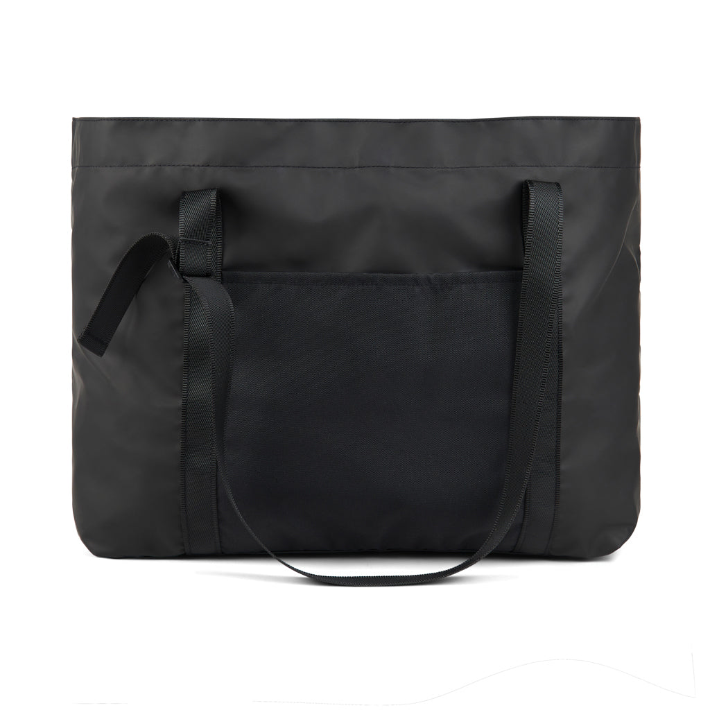 Maxi draagtas, opvouwbaar, gerecycled polyester, zwart
