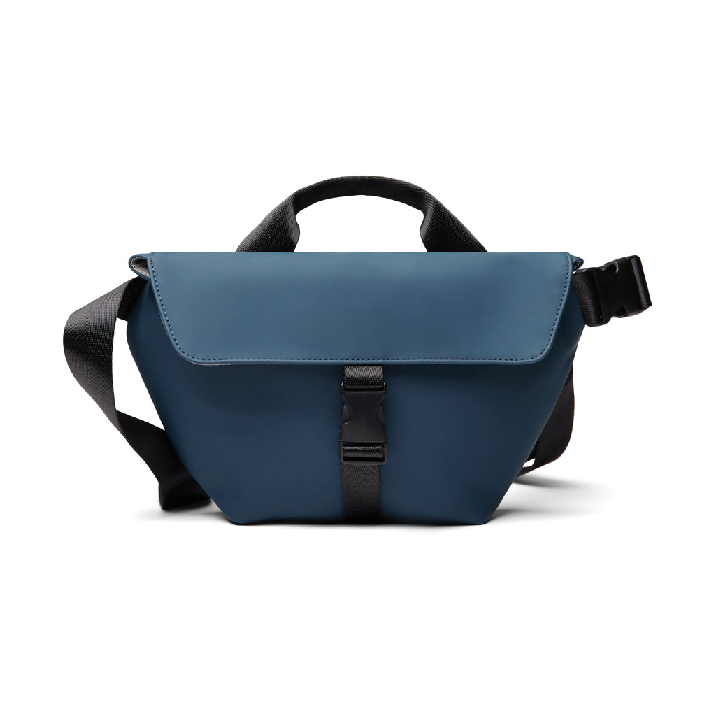 Slingbag met binnenvak en achtervak, donkerblauw