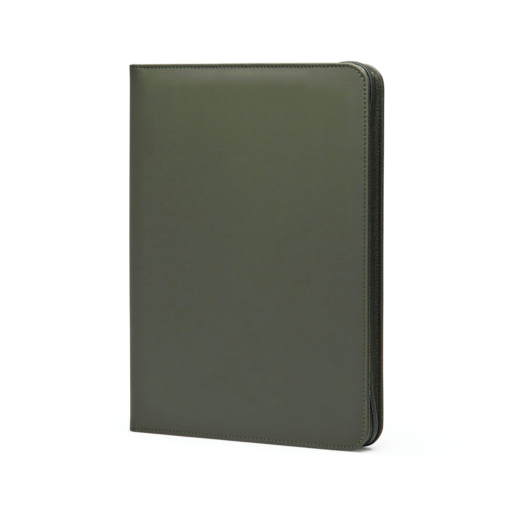A4-portfolio met notitieblok, gerecycled, groen