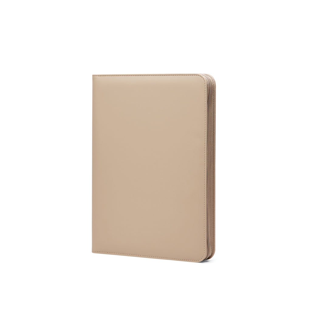 A4-portfolio met notitieblok, gerecycled, greige