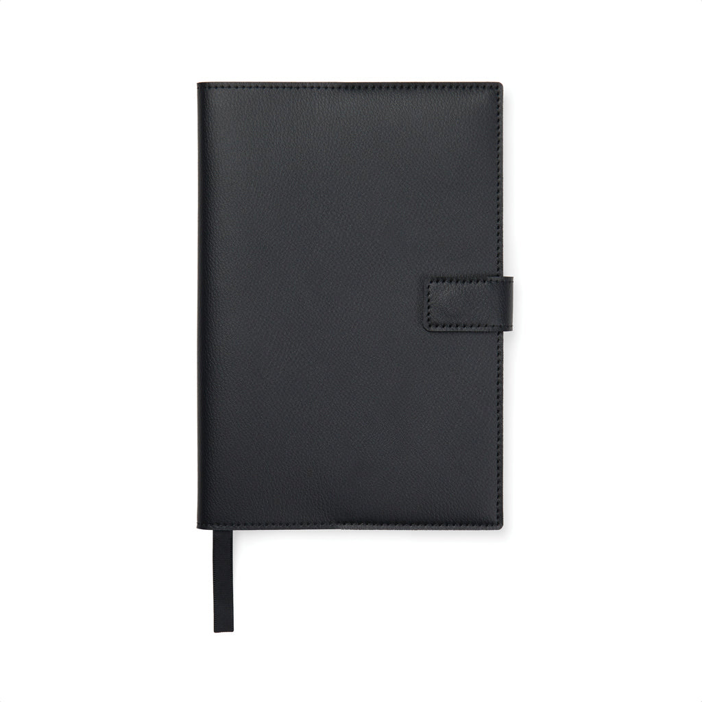 Notitieboek met magnetische sluiting, 160 pagina's, zwart