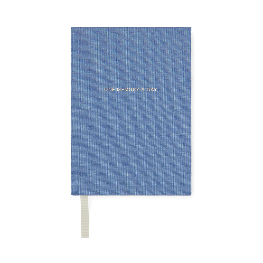 Driejarig dagboek A5, gerecycled papier, blauw