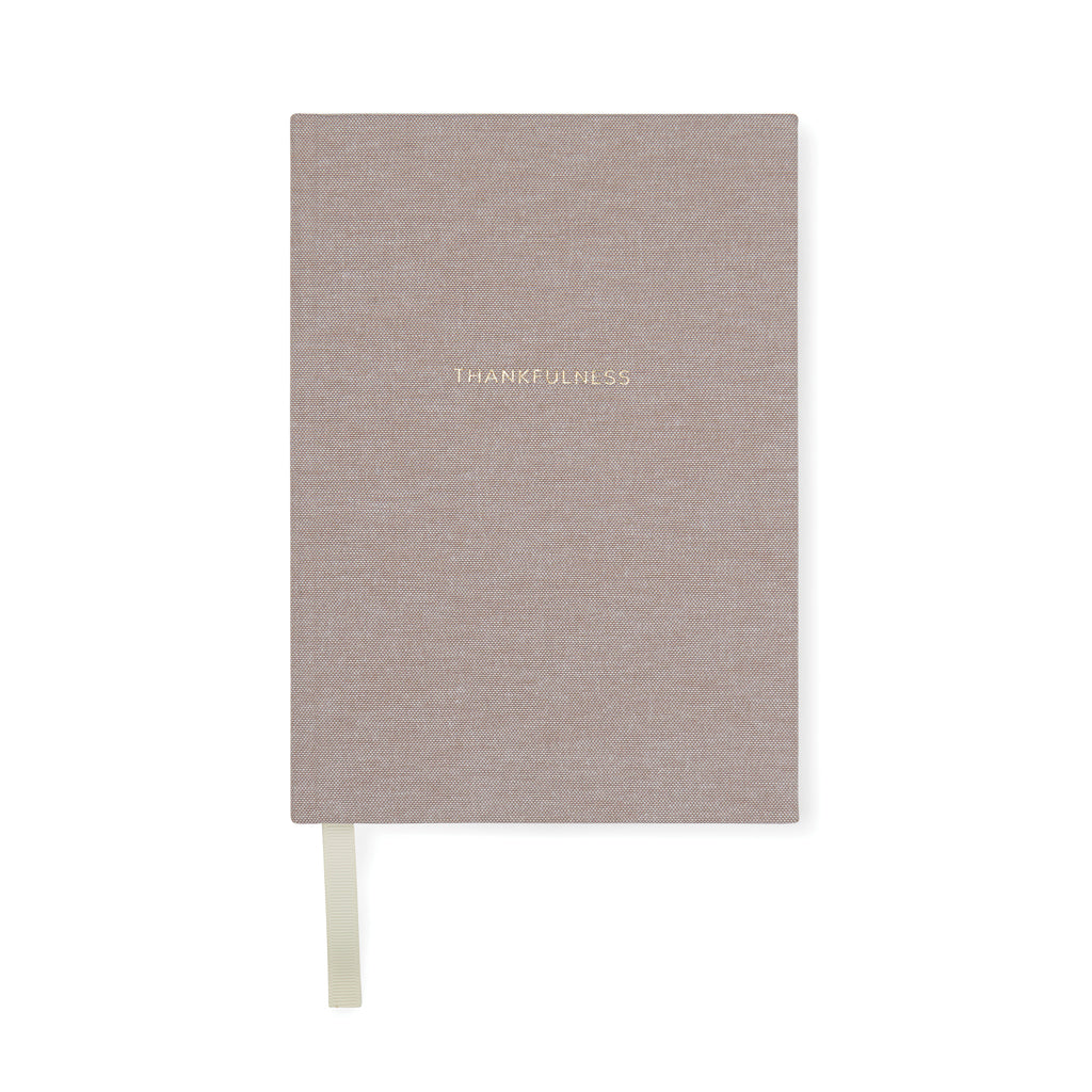 Reflectiedagboek A5 met sjablonen, gerecycled papier, beige