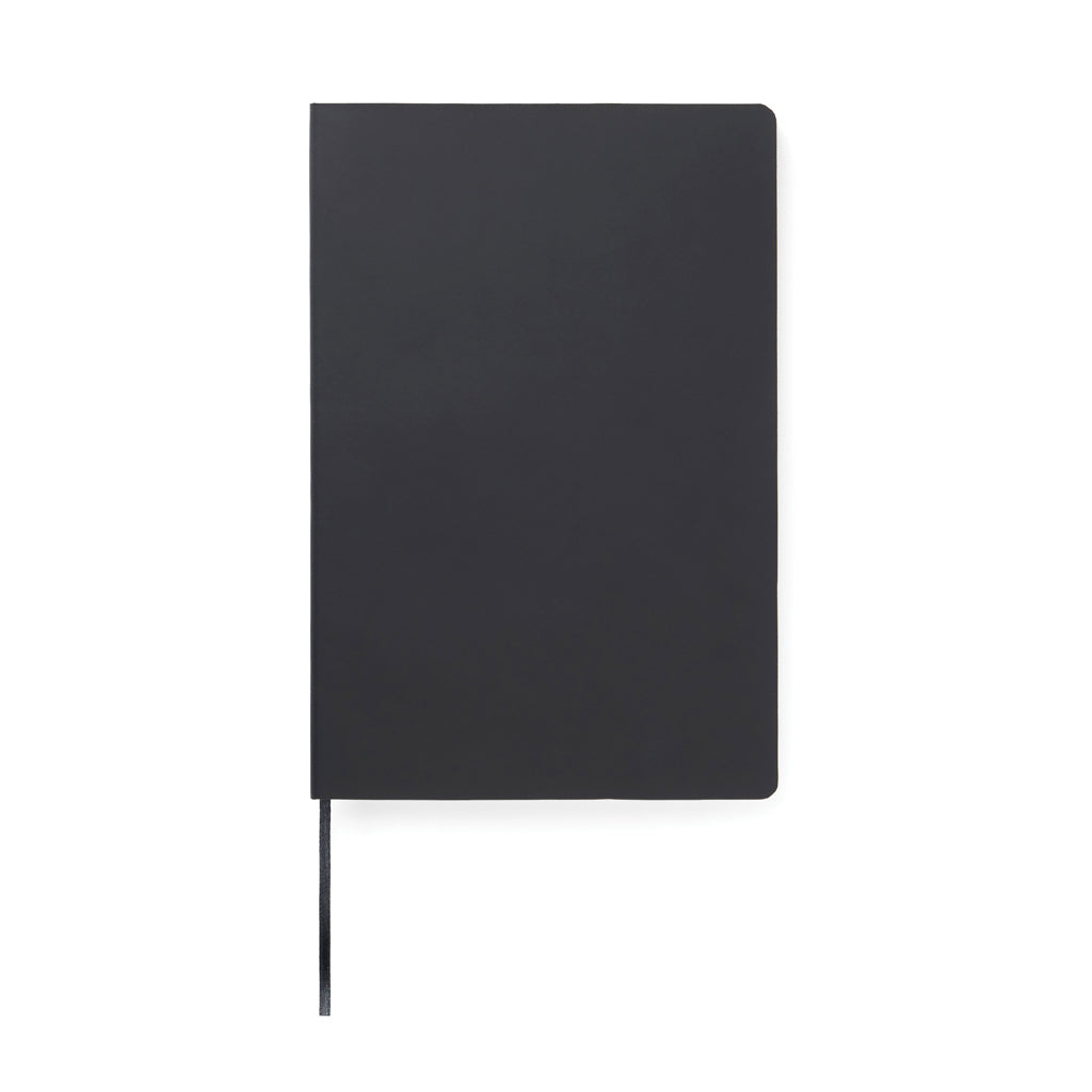 Softcover notitieboek A5, navulbaar, 160 pagina's, zwart