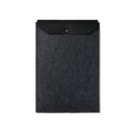 Laptophoes 17 inch van gerecycled vilt, zwart