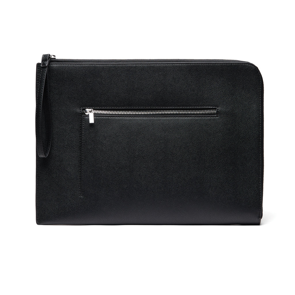 Laptophoes 14 inch met dubbele zijopening, zwart