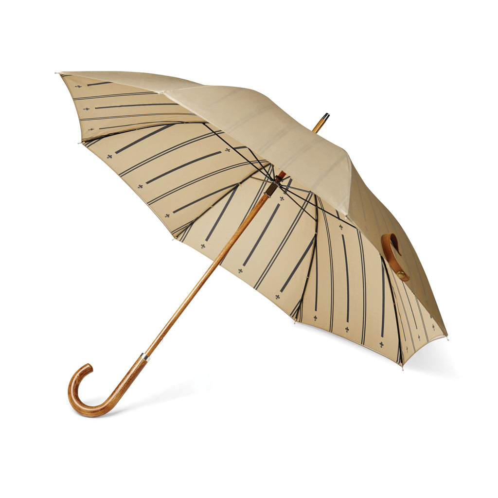 Paraplu 23 inch, composiethouten handvat, gerecycled, beige