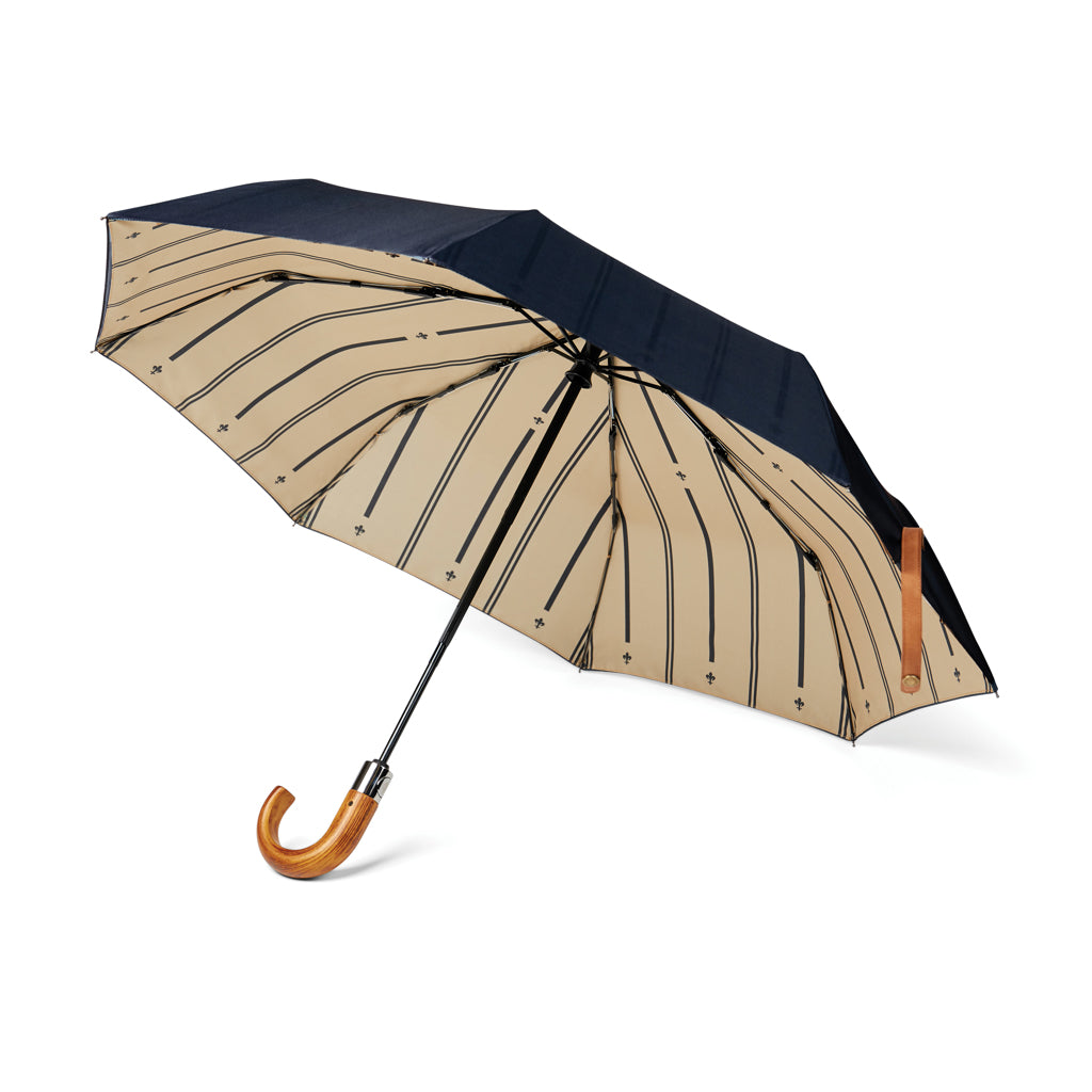 Opvouwbare paraplu 21 inch met auto-opener, donkerblauw