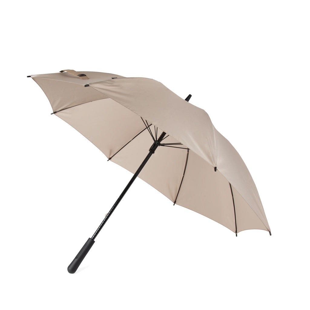 Paraplu 23 inch, gerecycled polyester, greige