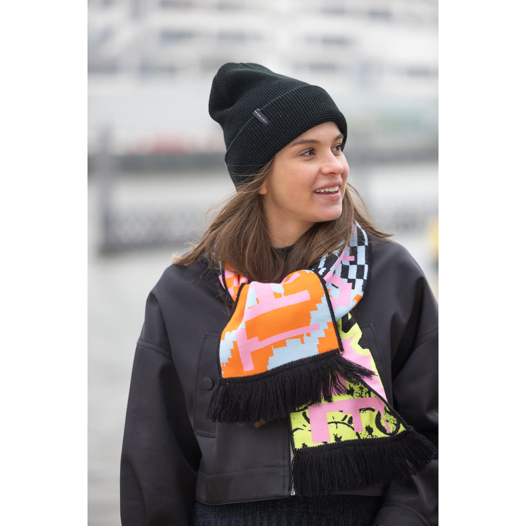 Beanie van fijn breisel met eigen logo, foto 3