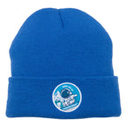 Beanie met omslag en eigen logo