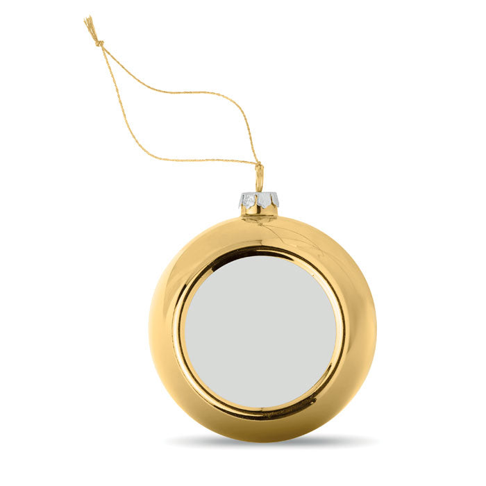 Kerstbal met logo, goud