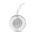 Vouwbare kerstdecoratie van RVS, zilver