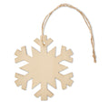 Boomhanger in sneeuwvlokvorm van hout, hout