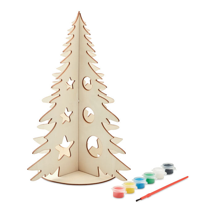 DIY houten kerstboom om te schilderen, hout