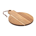Serveerplank van acaciahout in kerstbalvorm, FSC, hout