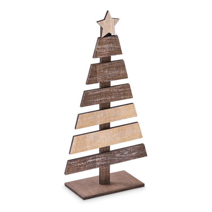Houten kerstboomfiguur als decoratie, hout