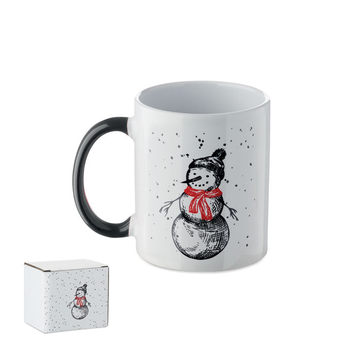 Kerstmok 300 ml, zwart/rood
