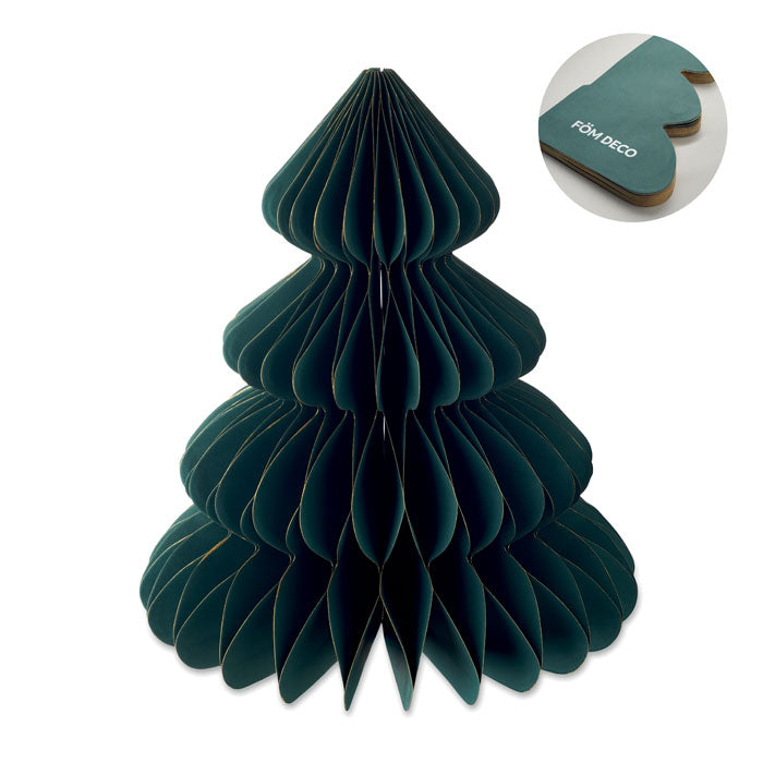 Vouwbare papieren kerstboomdecoratie, groot, groen