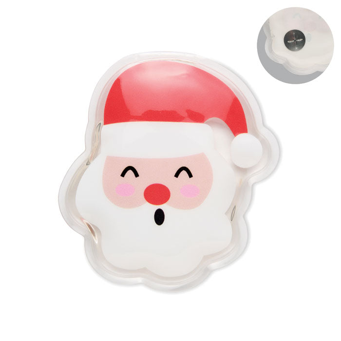 Herbruikbare handwarmer in kerstmanvorm, multicolour
