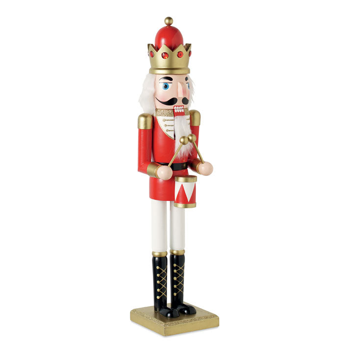 Grote houten notenkraker, 50 cm, rood