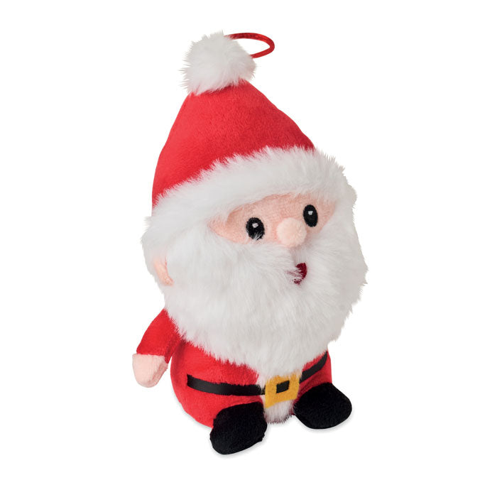 Kerstmanknuffel van polyester, rood