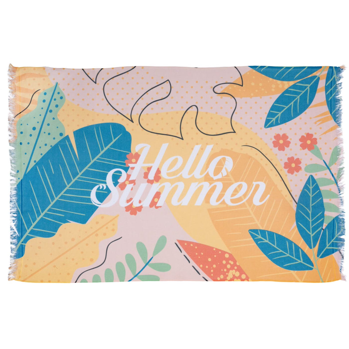 Hamamdoek met digitale full colour print, 250 g/m²
