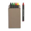 Waskrijtjes, set van 6, in gerecycled papier, multicolour