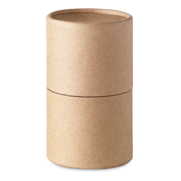 Waskrijtjes, set van 30, in gerecyclede koker, beige